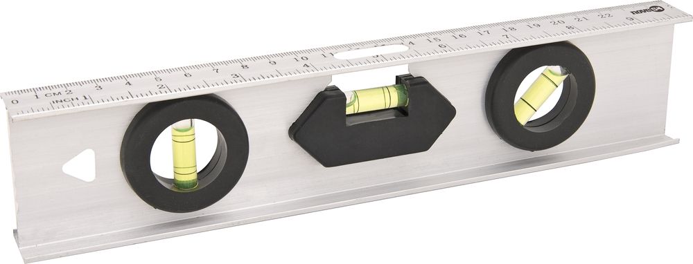 Nível alumínio 12" 3 bolhas - Nove54