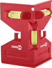 Nível de canto 125x80mm 3 bolhas base magnética - Nove54