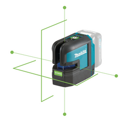 Nivelador Laser de Linhas Cruzadas 25M Resistente Água Com Bolsa Suporte de Parede SK106GDZ Makita