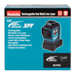 Nivelador a Laser Linhas Cruzadas 4 Verticais 4 Horizontais Com Bolsa Resistência Água SK700D Makita