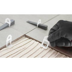 Nivelador p/ piso 3,0mm c/ 100 peças em polipropileno Vonder