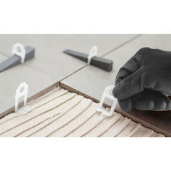 Nivelador p/ piso 4,0mm c/ 100 peças em polipropileno Vonder