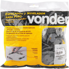Nivelador Piso Cinza 4,00mm com 100 peças Vonder