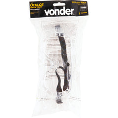Óculos ampla visão incolor perfurado ca11961 - Vonder