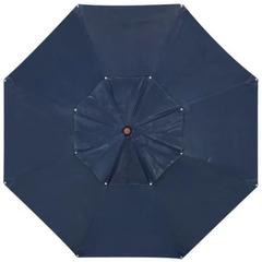 Ombrelone Central Positano em Madeira 2,40 metros Azul Bel