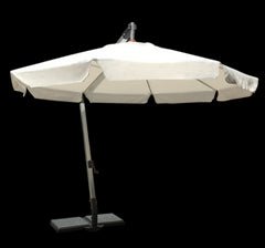 Ombrellone Cannes Suspenso alumínio 3m Branco Bel Lazer