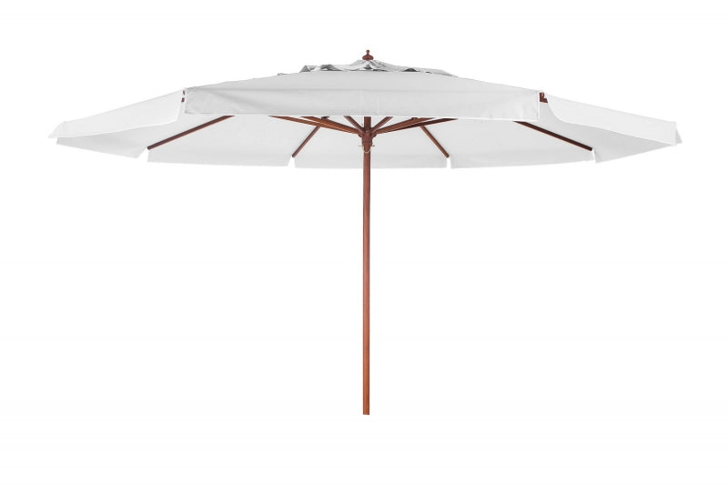 Ombrellone Estrutura Madeira 4,00M Branco Bel Lazer