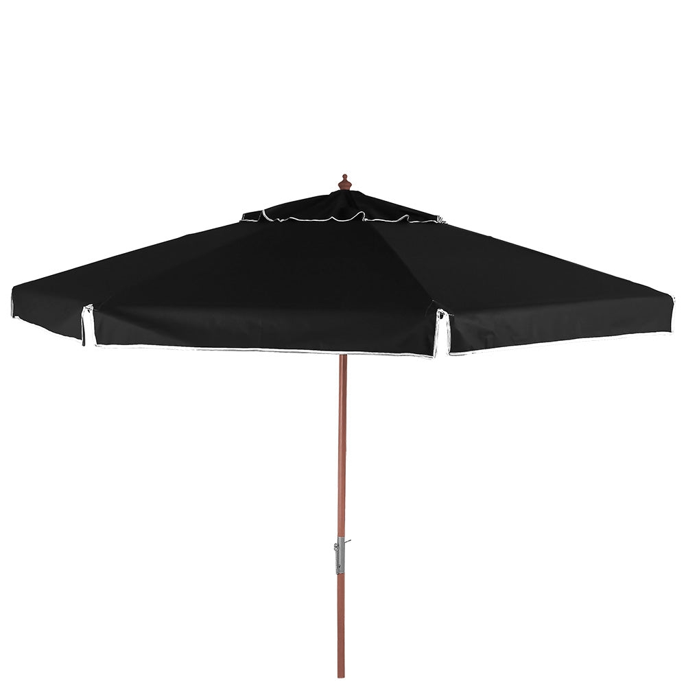 Ombrellone Madeira Cobertura PVC 3,00 metros preto Bel Lazer