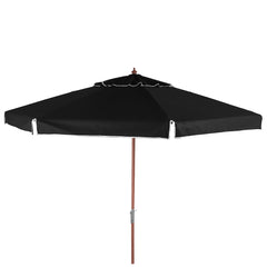 Ombrellone Madeira Cobertura PVC 3,00 metros preto Bel Lazer