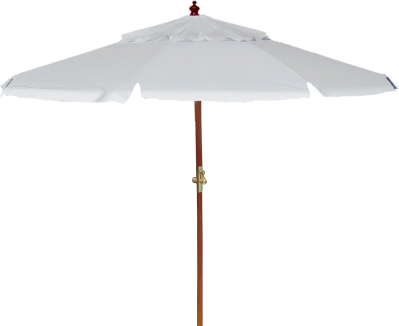 Ombrellone Madeira Cobertura PVC manivela 2,70m Branco Bel Lazer