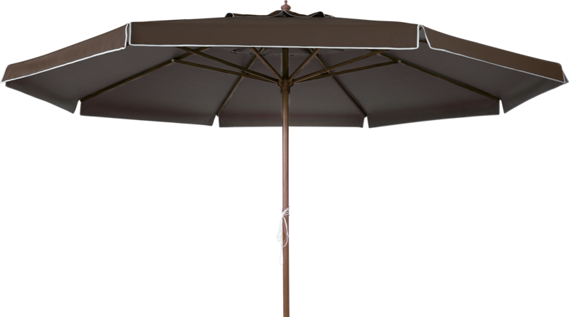 Ombrellone Oversize Madeira PVC 4,00 metros marrom Bel Lazer