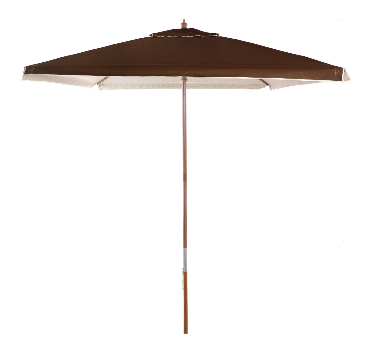 Ombrellone Quadrado Madeira 2,05 x 2,05M Marrom Bel Lazer