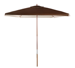 Ombrellone Quadrado Madeira 2,05 x 2,05M Marrom Bel Lazer