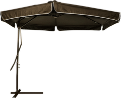 Ombrellone Suspenso Regulável Alavanca Marrom 3,00 metros