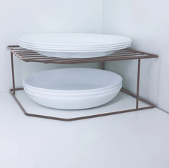 Organizador Pratos Louças para Pia Horizontal 2 Niveis Metalizado Lavanda 990746 Bel