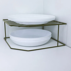 Organizador Pratos Louças para Pia Horizontal 2 Niveis Metalizado Oliva 990744 Bel