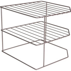 Organizador Pratos Louças para Pia Horizontal 3 Niveis Metalizado Lavanda 990846 Bel