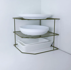 Organizador Pratos Louças para Pia Horizontal 3 Niveis Metalizado Oliva 990844 Bel