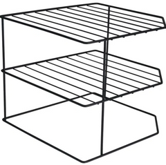 Organizador Pratos Horizontal 3 Níveis Preto Bel