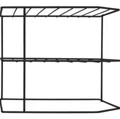 Organizador Pratos Horizontal 3 Níveis Preto Bel