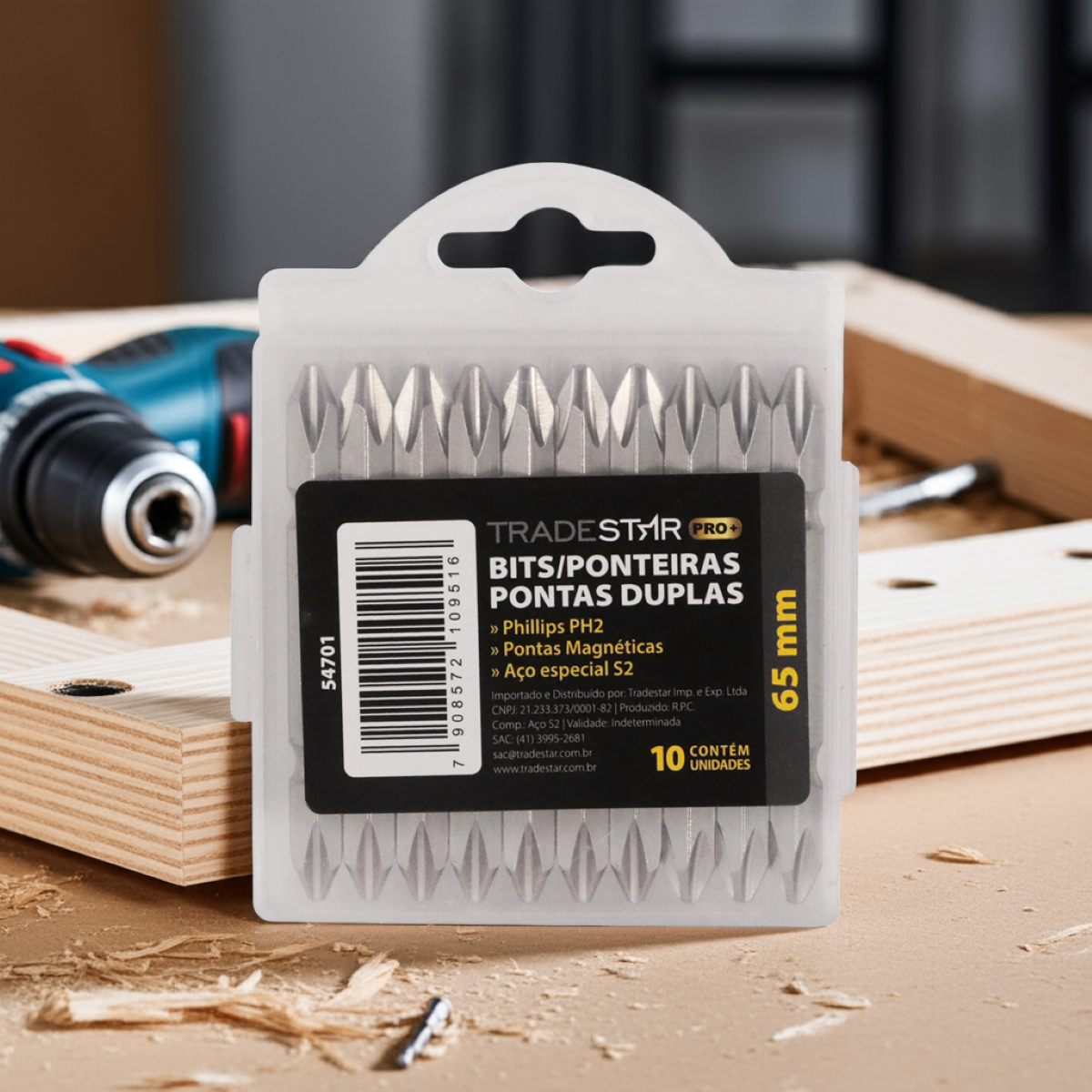 Bits Ponteira Dupla 110 mm Ph2 Philips Imantada Tradestar - Guimepa