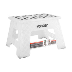 Banqueta plástica dobrável 355x285x220mm 150kg Vonder