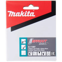 Disco Serra Efficut 110 mm x 34 mm E-11097 Makita