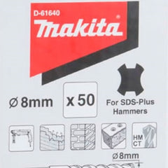 Brocas SDS Plus 10x160 mm C/50 Makita