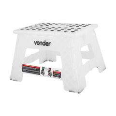 Banqueta plástica dobrável 355x285x220mm 150kg Vonder