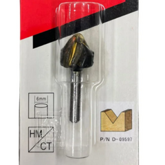 Fresa Ponta V 6mm 90° Corte 19 mm Makita