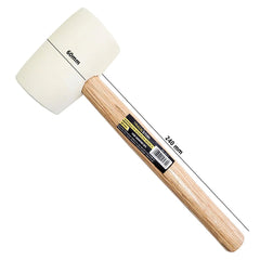 Martelo de Borracha 60 mm Branco Cabo Madeira Tradestar