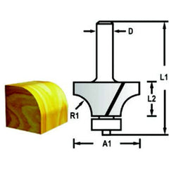 Fresa de Borda 8 mm x 51 mm D-68448 Makita