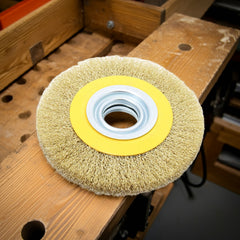 Escova Circular 6 x 3/4'' Aço Latonado Ondulado Tradestar