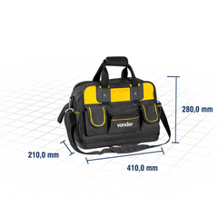 Bolsa lona 410x210x280mm 33 divisões 12kg Vonder