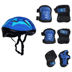 Kit de proteção radical c/ capacete tam. P azul Bel Sports
