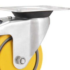 Rodizio Giratório Freio 4 Média 100kg Pvc Poliur Vonder