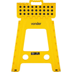 Banqueta Plástica Dobrável Amarela Altura 450 Mm Vonder