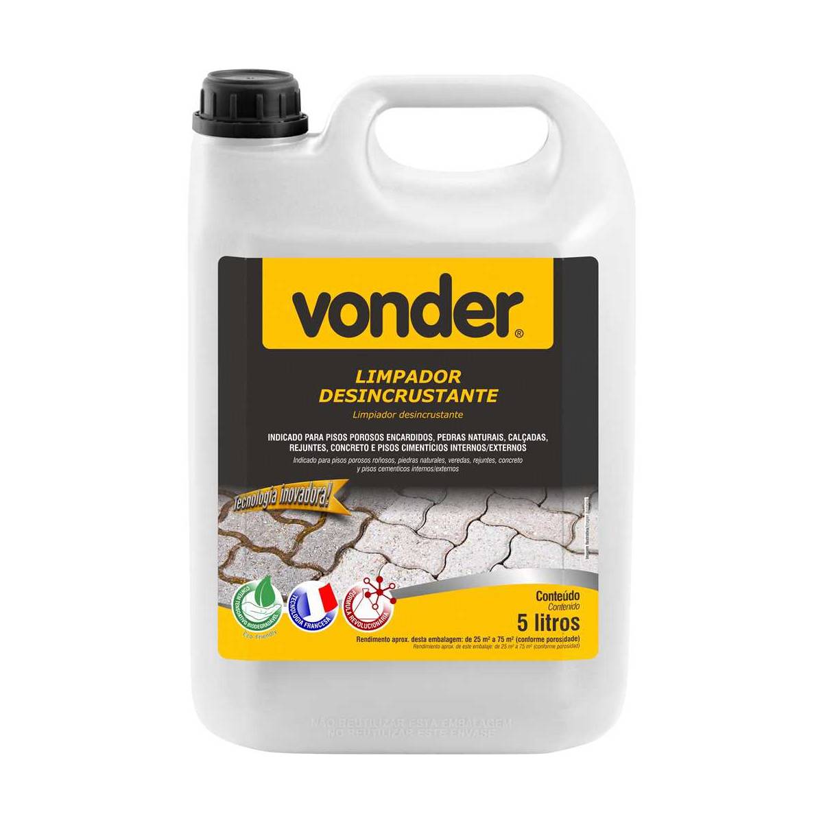 Limpador desincrustante 5l Vonder