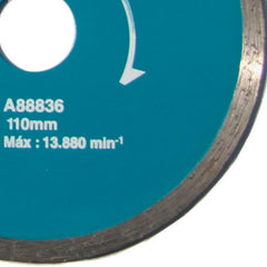 Rebolo Diamantado Liso 110 mm x 20 mm x 7 mm Makita