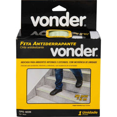 Fita antiderrapante 50 mm x 5 m neon fotoluminescente Vonder