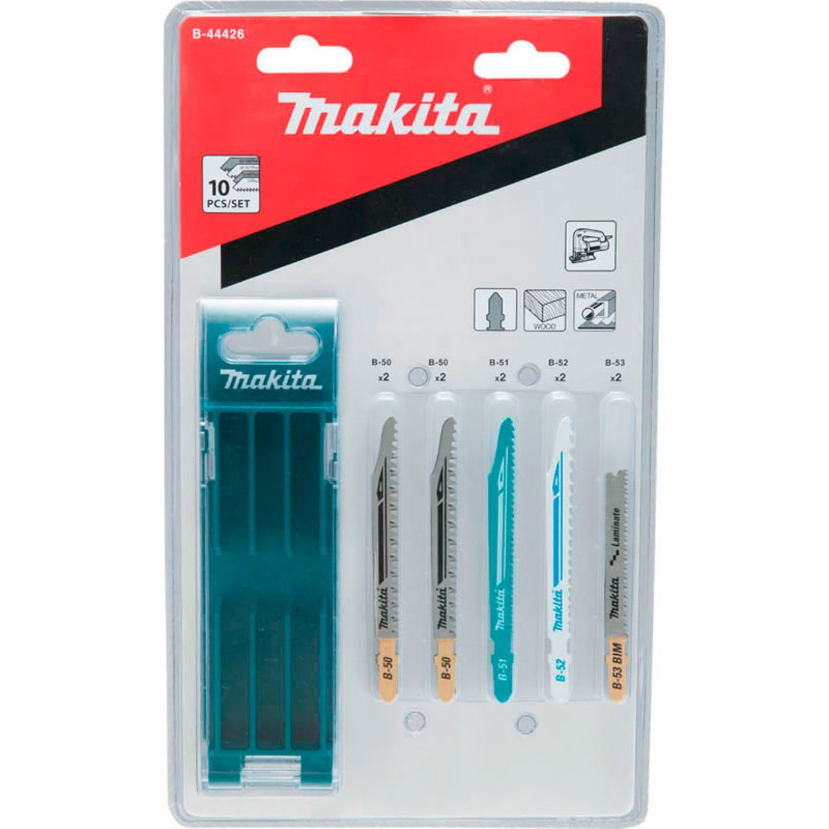 Conjunto com 10 Lâminas de Serra Tico-Tico Makita