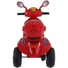 Lambreta Elétrica Infantil Bel Brink 6V Vermelha Mini Moto Retrô Scooter Música Farol Até 25kg