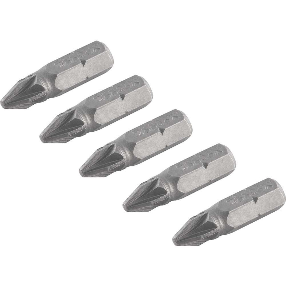 Jogo de Bits Ponteira Pozidrive c/ enc 1/4" Nº 2X25mm Vonder