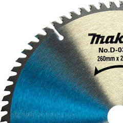 Disco de Serra TCT 260 x 25,4 mm 70T D-03408 Makita