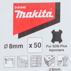 Brocas SDS Plus 8x160 mm C/50 Makita