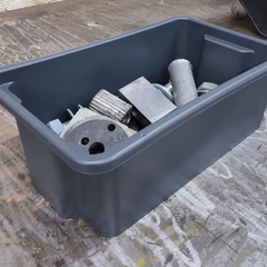 Caixa Organizadora 09 Litros Cinza Grafite Presto