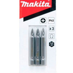 Ponta Bits Conjunto 3 Peças Ph 3-50 mm Makita