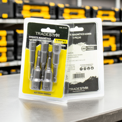 Jogo Soquete Magnético 1/4 - 1/2'' 65 mm CR-V Tradestar