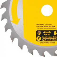 Lamina Serra Circ Vídea 200x30x3,0mm 24D 6600 rpm Vonder