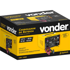 Carregador de bateria 32-150ah 12v 127v cbv1600 Vonder